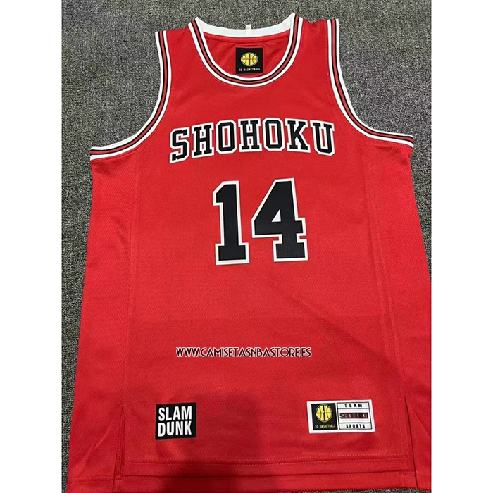Mitsui NO 14 Camiseta Shohoku Rojo
